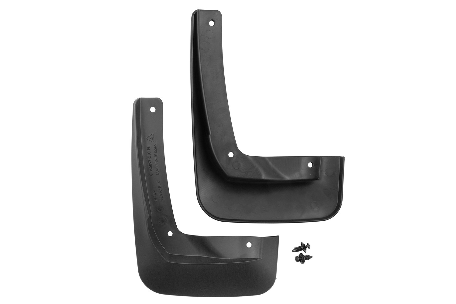 Брызговики передние для VOLKSWAGEN Polo VI 2020-/SKODA Rapid 2020 - Лифтбек 2 шт.(optimum) в пакете / Фольксваген Поло