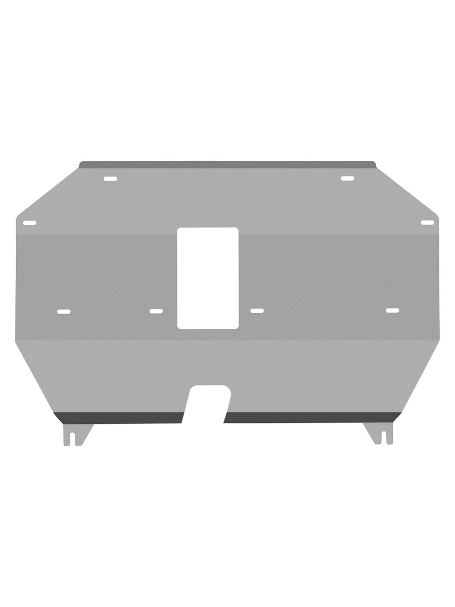 Защита картера и коробки передач (с креп.) для LiXiang L7 L9 (2024-н.в.) 1.5 гибрид AT 4WD (алюминий, 3 мм) / Ликсианг Л7