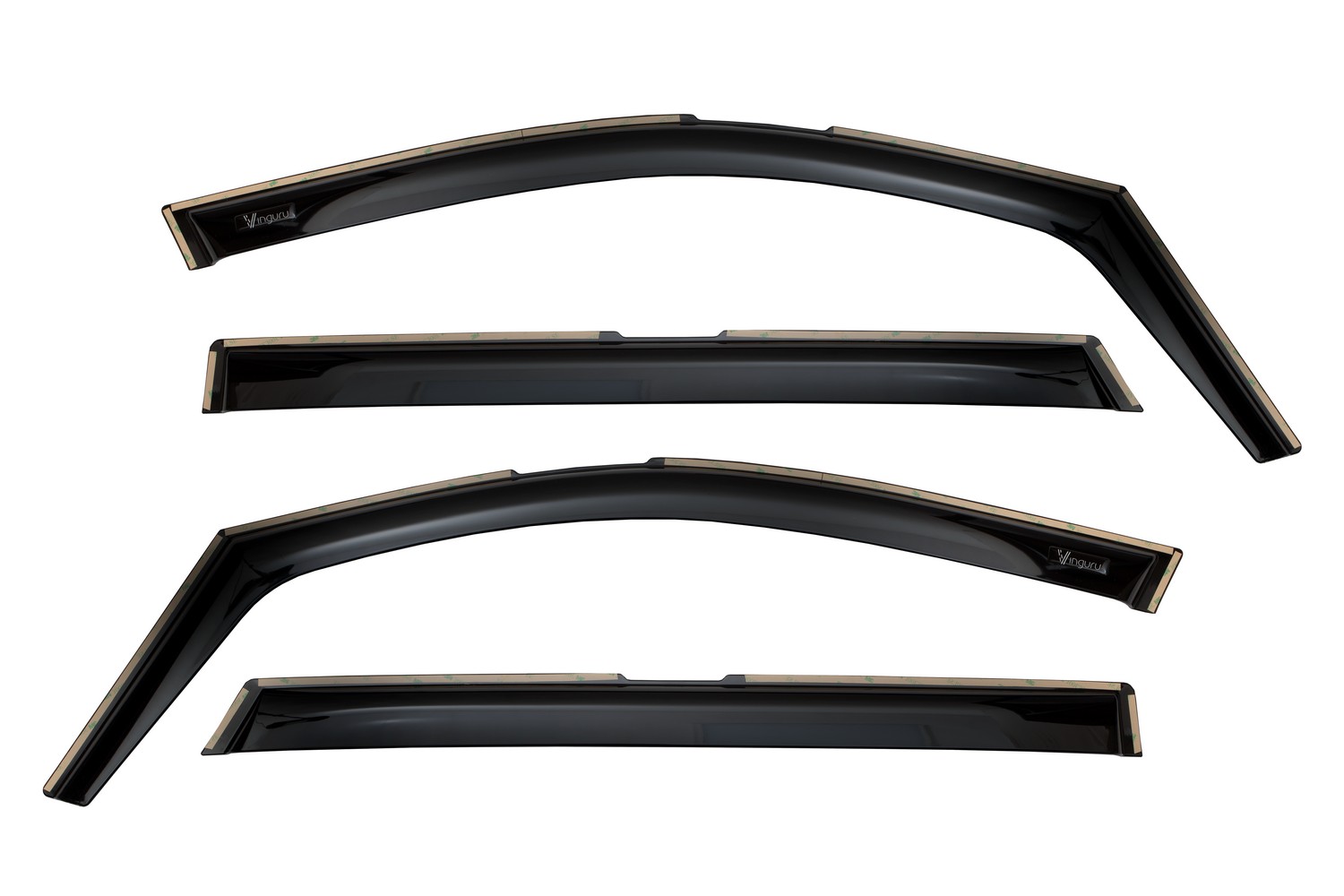 Дефлекторы окон Vinguru KIA Sorento 2020-/вставные/скотч/комплект  4 шт./литьевой поликарбонат / Киа Соренто