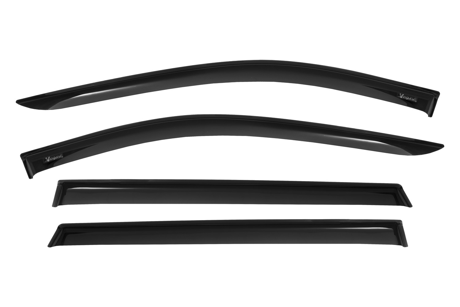Дефлекторы окон Vinguru NISSAN X Trail 2013-2019 /накладные/скотч /комплект  4 шт./ литьевой поликарбонат / Ниссан Х Трейл