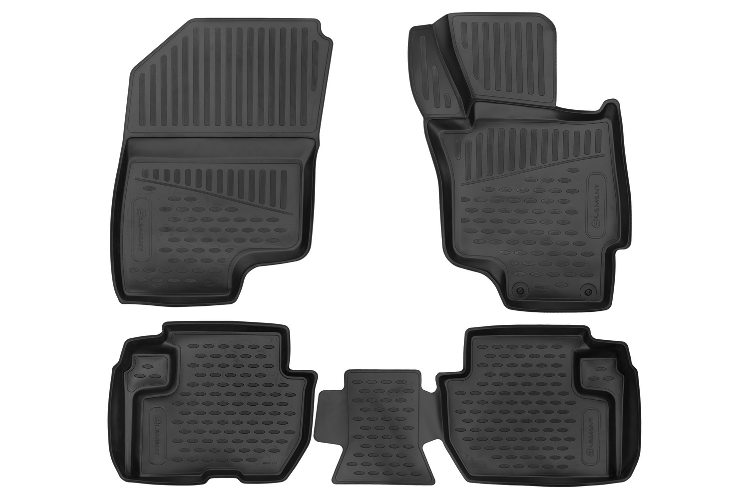 Коврики 3D в салон для MITSUBISHI Outlander 2012 -н.в.правый руль, 4шт. (полиуретан) / Митсубиси Аутлендер