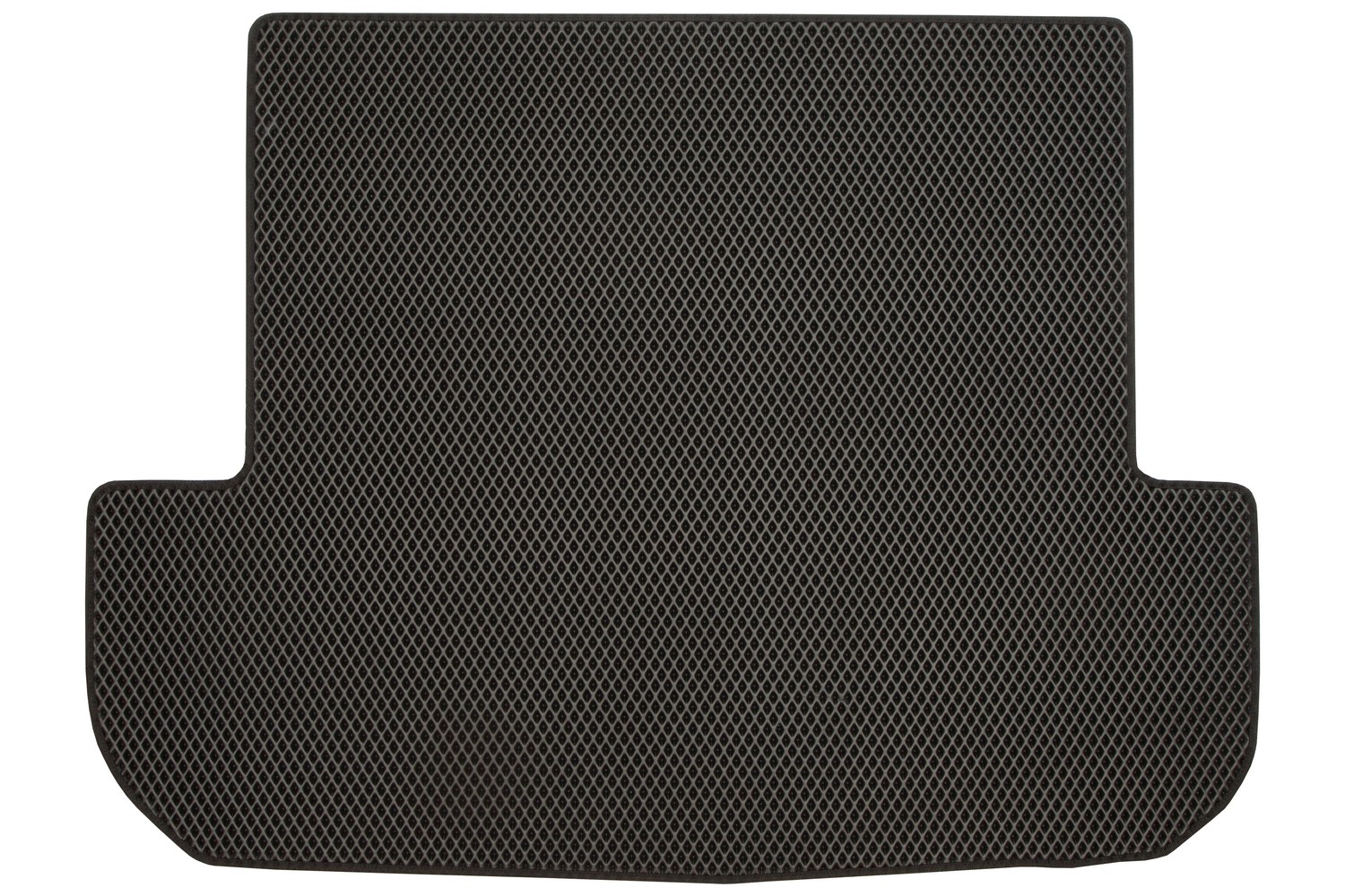 Коврик в багажник EVA со слож.3.рядом сидений подходит для MITSUBISHI Montero Sport 2015-, внед.,(черная окантовка), 1шт. / Митсубиси Монтеро Спорт