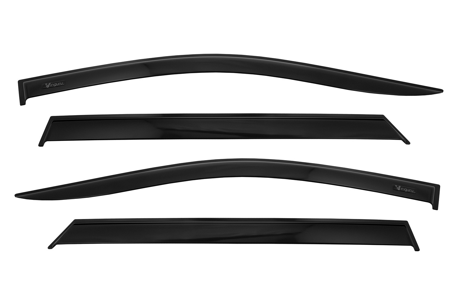 Дефлекторы окон Vinguru для а/м Omoda C5 2022-н.в. /внедорожник/накладные/комплект  4шт/литьевой поликарбонат/ / Омода Ц5