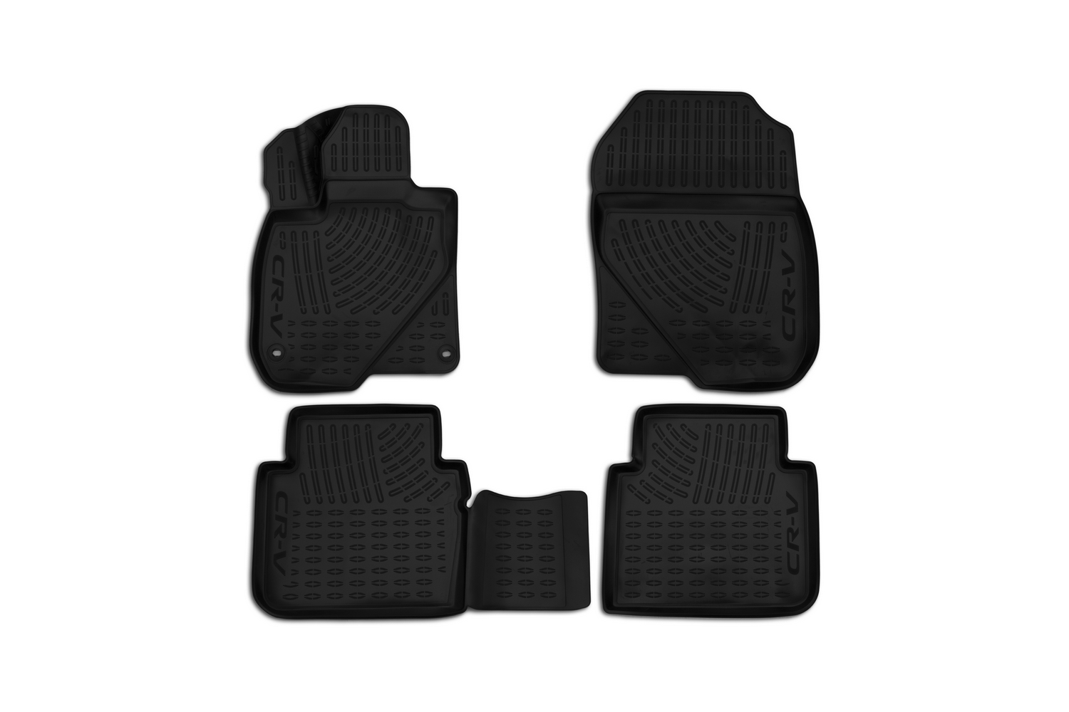 Коврики 3D в салон HONDA CR-V, 2017-, 4 шт. (полиуретан) / Хонда ЦРВ