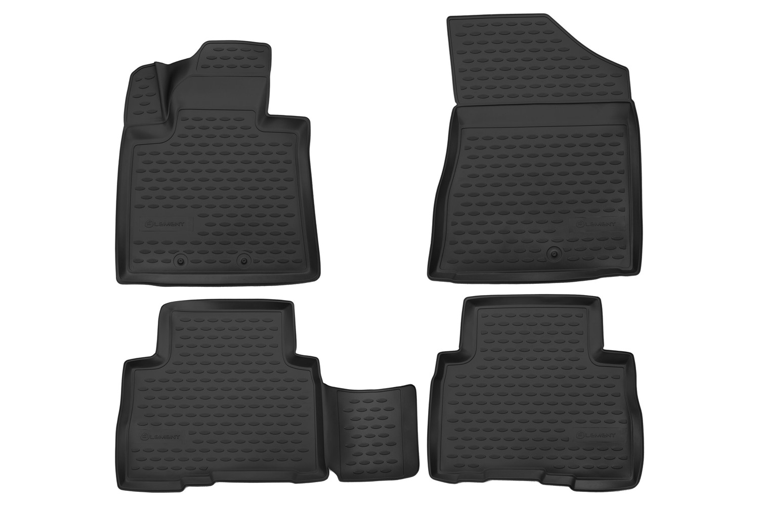 Коврики 3D в салон для KIA Sorento (IIr), 2012-2021, 4 шт. (полиуретан) / Киа Соренто