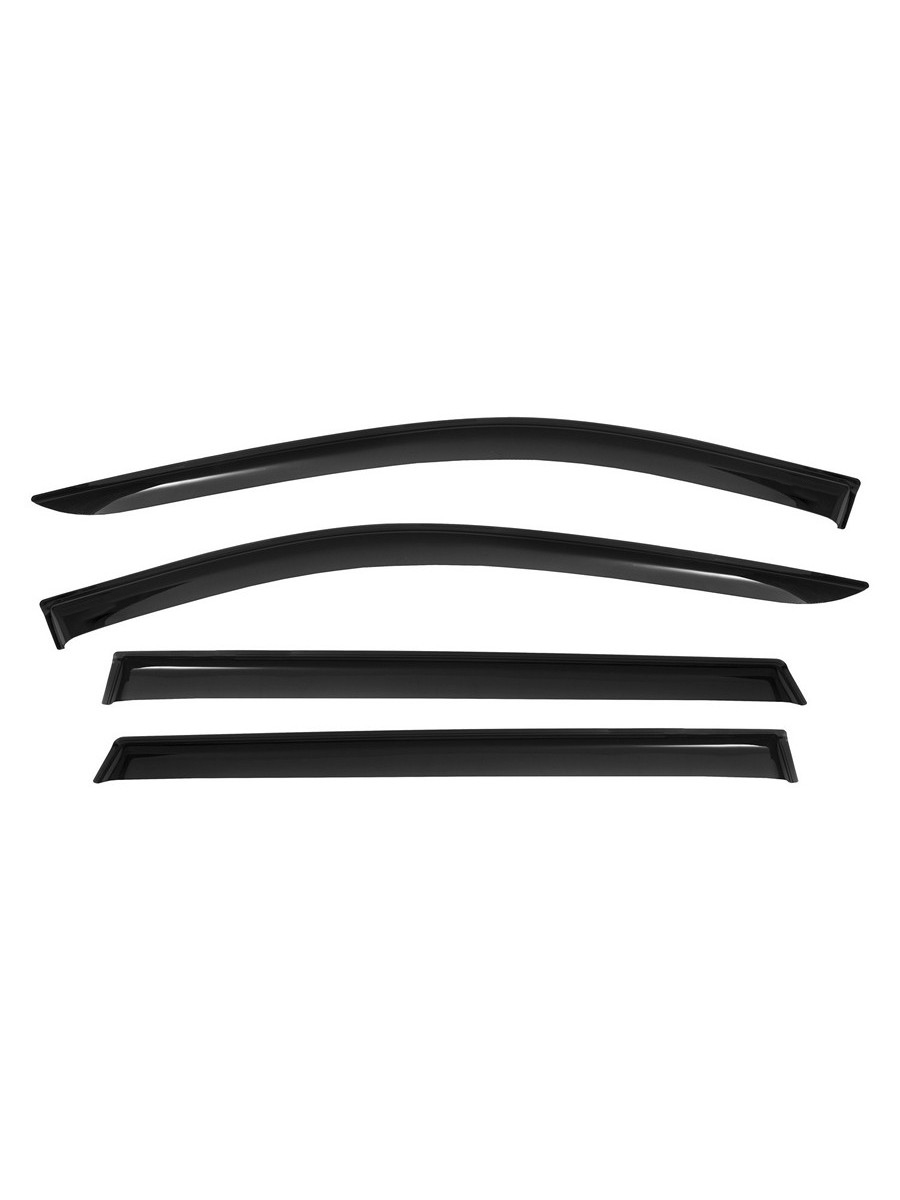 Дефлекторы окон Vinguru NISSAN X Trail 2013-2019 /накладные/скотч /комплект  4 шт./ литьевой поликарбонат / Ниссан Х Трейл