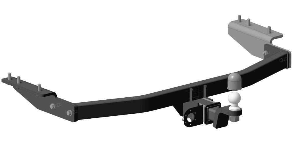 Фаркоп (ТСУ) для INFINITI JX 35 2013-2014, INFINITI QX 60 2014-2017, NISSAN Pathfinder (R52) 2014-2021 внедорожник без электрики / Инфинити Джей