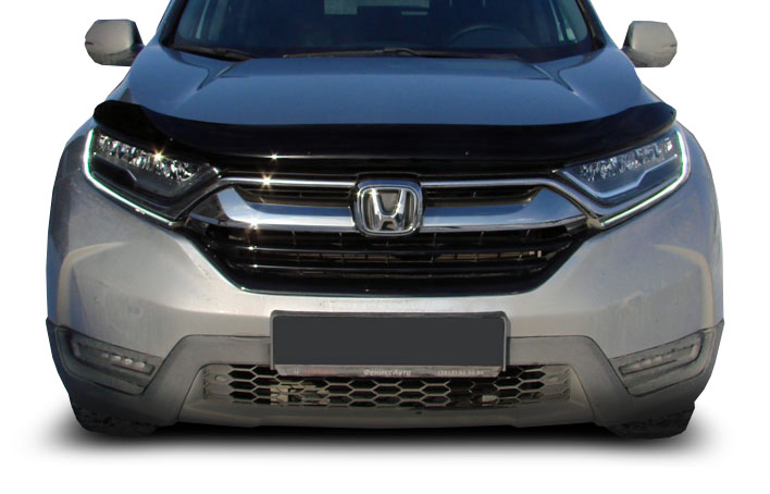 Дефлектор капота Honda CR-V, 16-, темный / Хонда ЦРВ