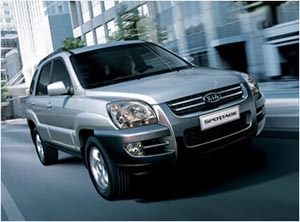 Дефлектор капота темный KIA SPORTAGE 2005-2009, / Киа Спортаж