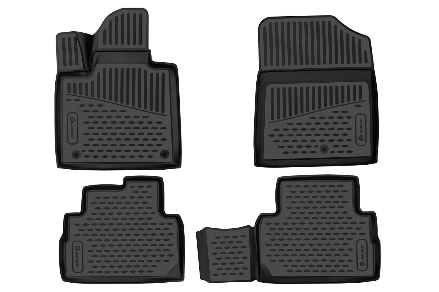 Коврики 3D в салон для HYUNDAI Santa Fe, 2021-, 5 мест, внедорожник, 4шт. / Хендай Санта Фе