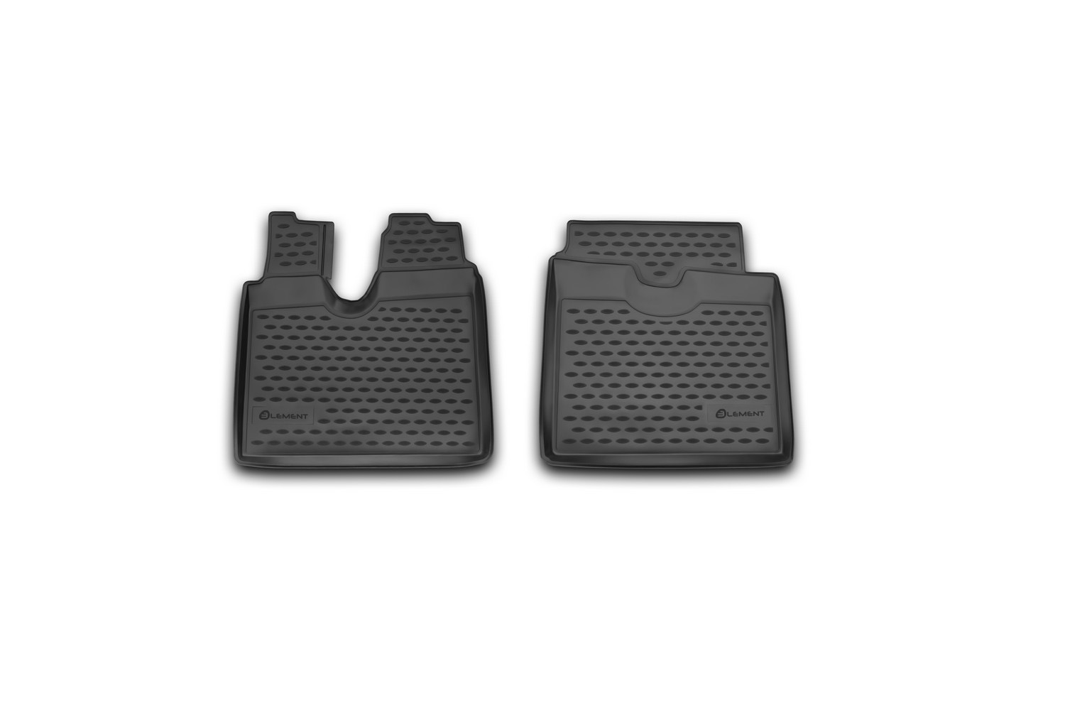 Коврики в салон для MAN TGA LX 2012-н.в. Element 2 шт. черный полиуретан / Ман ТГА