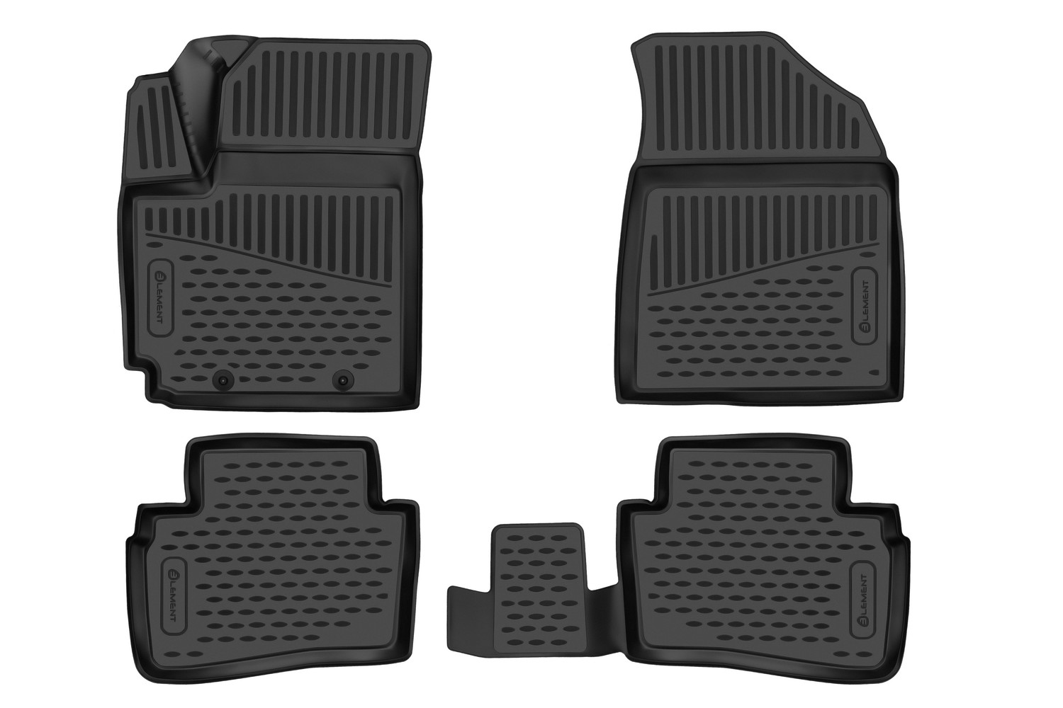 Коврики 3D в салон для HYUNDAI Creta (II) 2021 - /Solaris HC 2022- , Внедорожник 5 дв., 4шт. (полиуретан) / Хендай Крета