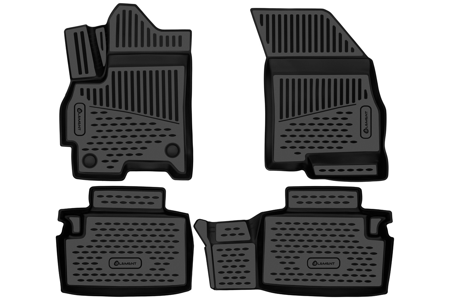 Коврики 3D в салон для CHERY Tiggo 4 New 2024-/TENET T4 2025-, Внедорожник 5 дв., 4 шт. (полиуретан) / Черри Тигго 4 Про
