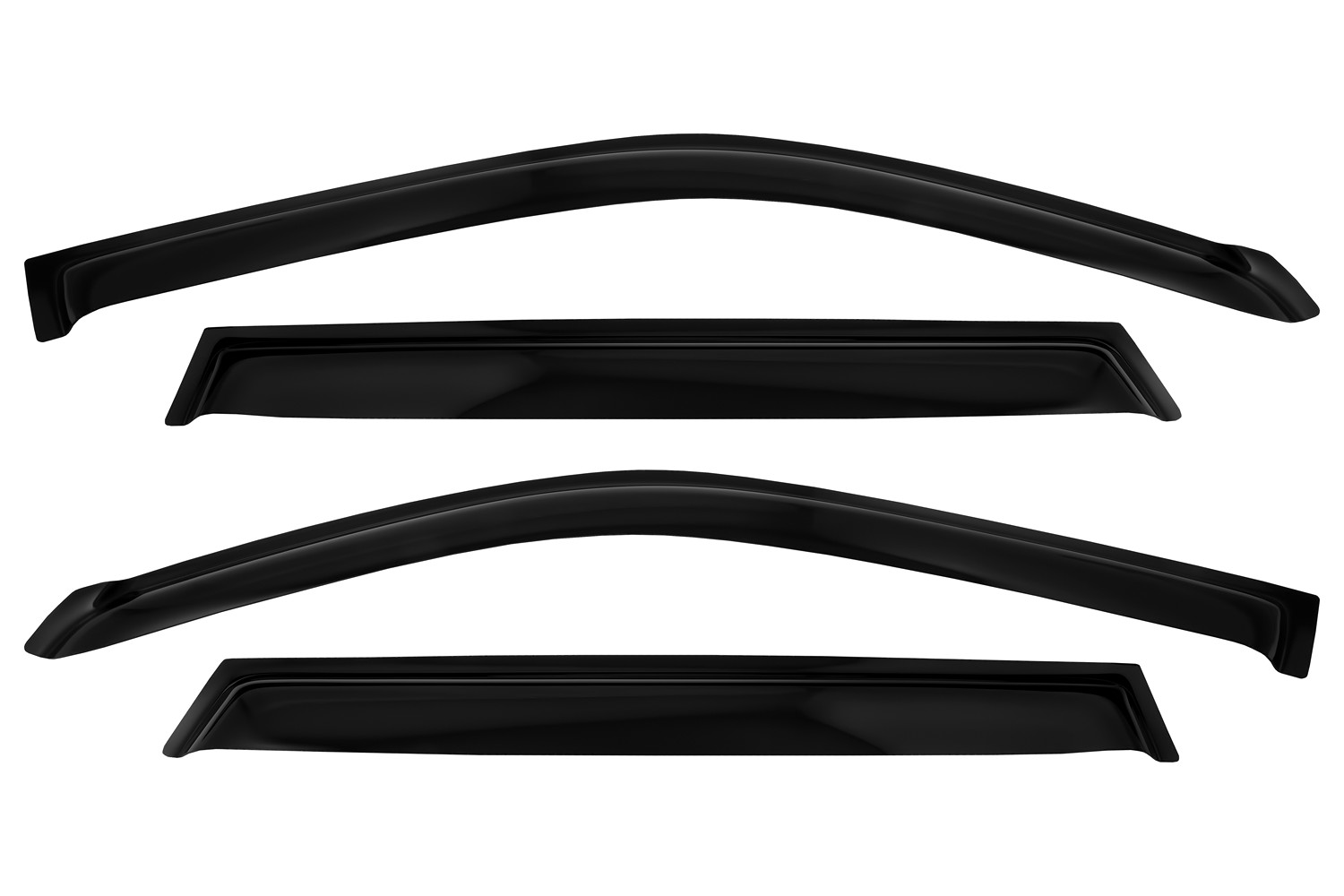 Дефлекторы боковых окон Suzuki Grand Vitara, 2005-2017/Escudo, 2005-2017, 4ч., темный / Сузуки Гранд витара