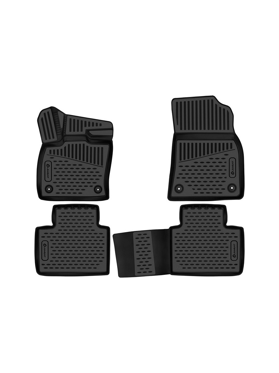 Коврики 3D в салон подходят для GEELY Atlas (II) 2023- 4WD, 4шт. (полиуретан) / Джили Атлас