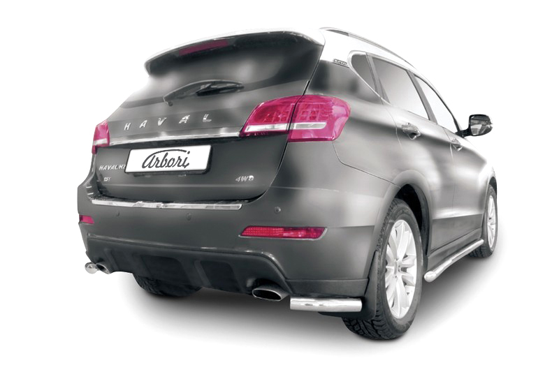 Уголки d57 Arbori нерж. сталь для HAVAL H2 2014-нв / Хавал Н2