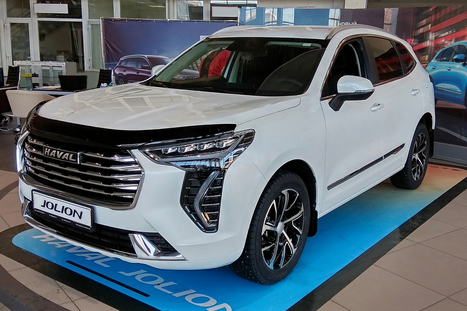 Дефлектор капота для Haval Jolion, 2021-н.в. внедорожник SIM / Хавал Джолион