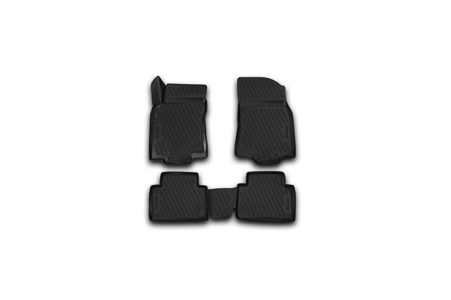 Коврики 3D в салон для NISSAN X-Trail T32 (III, IIIр), 2013-, 4 шт. (полиуретан) / Ниссан Х Трейл