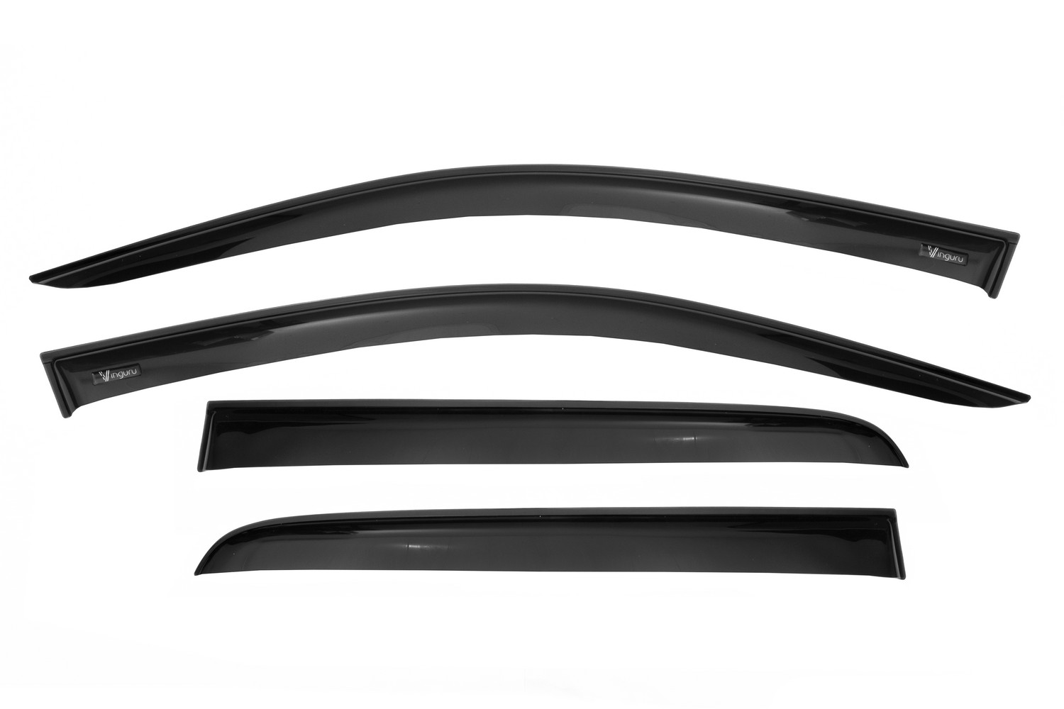 Дефлекторы окон Vinguru FORD Explorer 2010-2015, 2015-2017, 2017-2019 /накладные/скотч /комплект 4 шт./литьевой поликарбонат / Форд Эксплорер