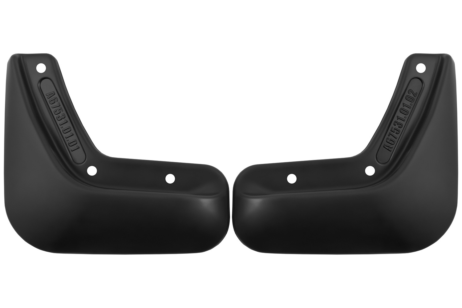 Брызговики задние для  HONGQI H5 II 2022 -  2 шт.(optimum) в пакете / Хонги Х5