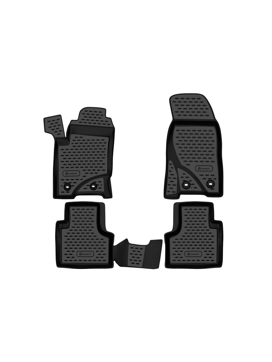 Коврики в салон CHEVROLET NIVA 2009-2020, LADA NIVA I, Travel 2020-˃, внедорожник , 4 шт. (полиуретан) / Шевроле Нива