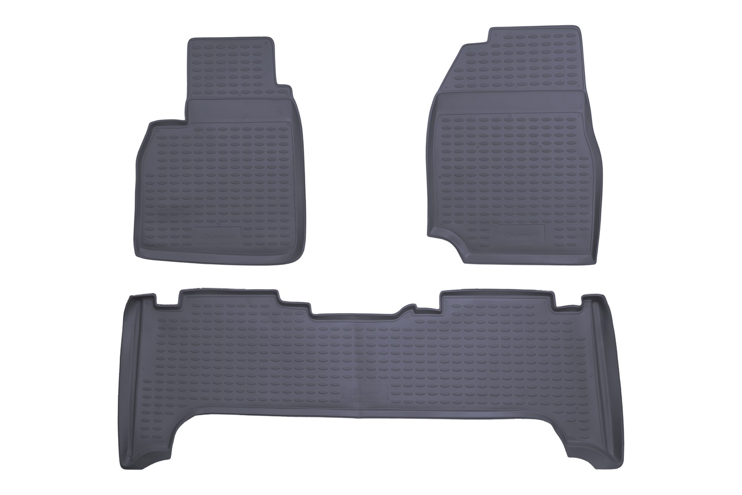 Коврики в салон TOYOTA Land Cruiser 100 1998-2007, 3 шт. (полиуретан, серые) / Тойота Ленд крузер