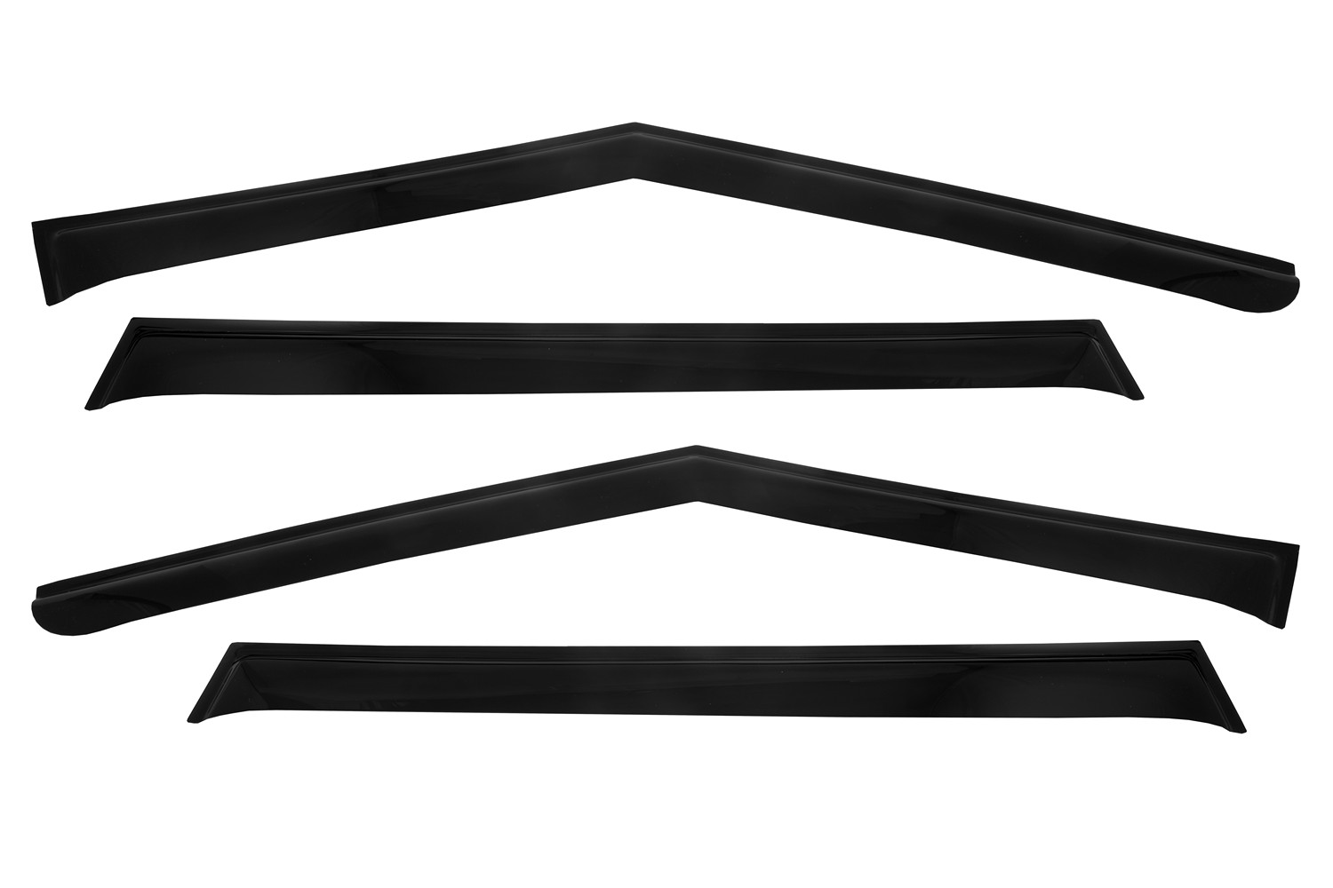 Дефлекторы окон для MITSUBISHI OUTLANDER IV кроссовер 2021-, накладной / Митсубиси Аутлендер