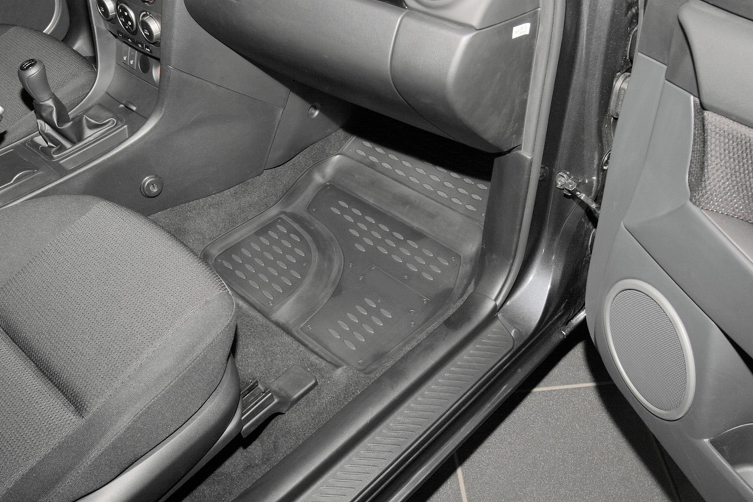 Коврики в салон 2D для MAZDA 3 2003-2009 седан Element черный полиуретан / Мазда