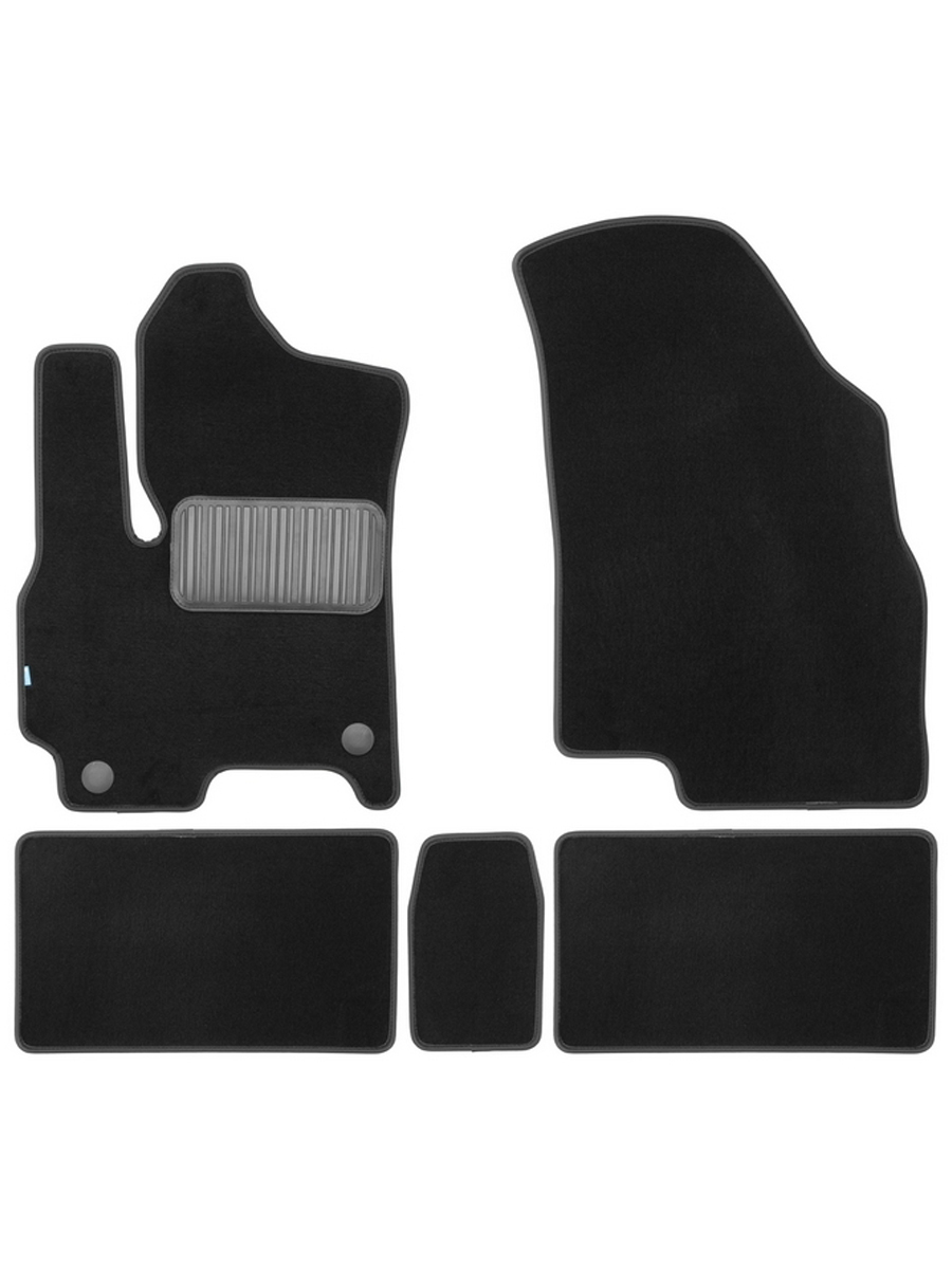 Коврики ворсовые для CHERY Tiggo 4 (I, Ir) 2017- / 4 PRO 2020- (I) / 4 PRO 2024- (I рест.) Внедорожник 5 дв. 5 шт. коврики текстильные в салон Klever 