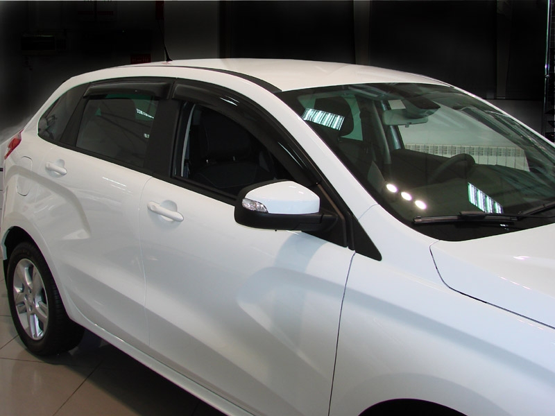 Дефлекторы боковых окон для LADA XRAY, 2016-, HB, 4ч., темный / Лада Иксрей