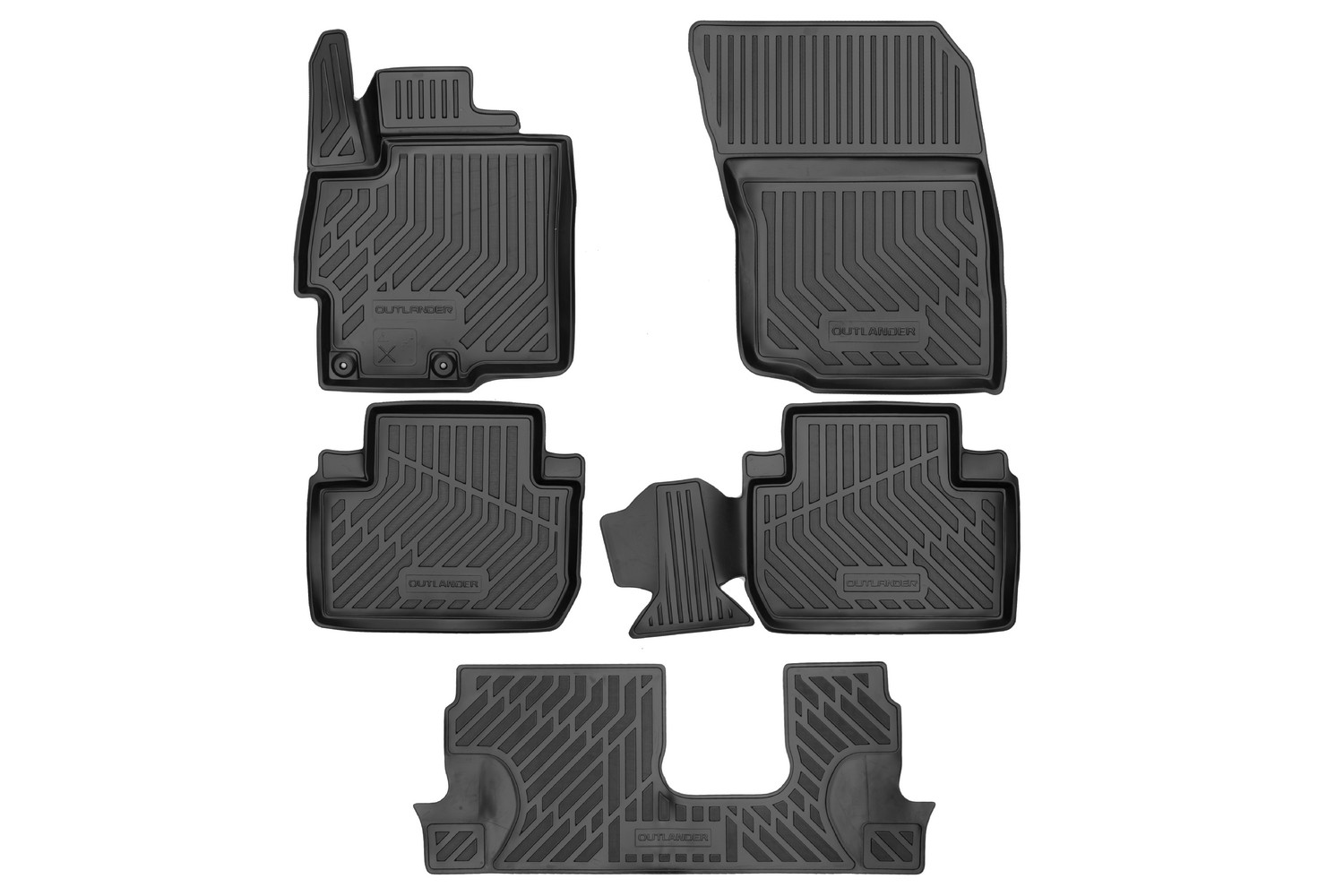 Rubber mat/ковер в салон/set/OUTLANDER / Митсубиси Аутлендер