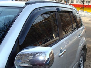 Дефлекторы окон для Suzuki Grand Vitara, 2005-2017/Escudo, 2005-2017 внедорожник SIM 4 шт. / Сузуки Гранд витара