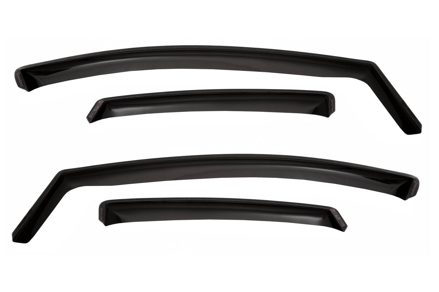 Дефлектор окон (ВСТАВНОЙ ПОД РЕЗИНКУ), 4 шт., для VOLKSWAGEN POLO VI, 2020-, лифтбек / Фольксваген Поло