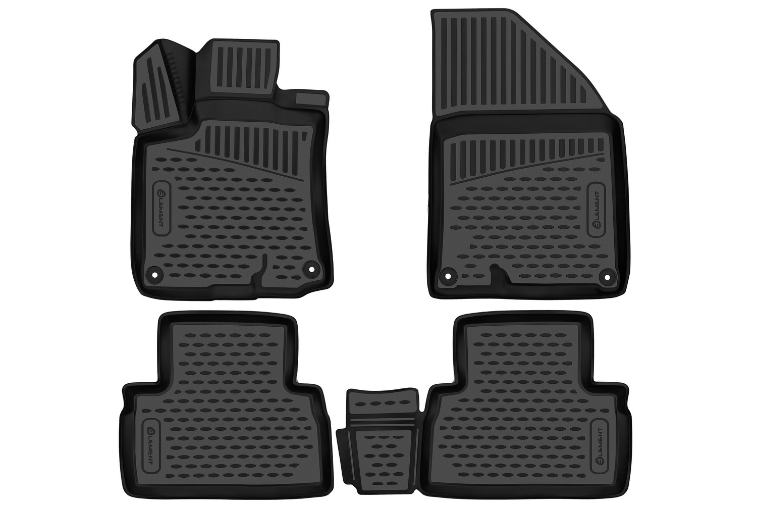 Коврики 3D в салон для GEELY Coolray (I) 2019-2024 /I рест. 2023- / Belgee X50 2023 – кросс, 4шт. (полиуретан) / Джили Кулрей