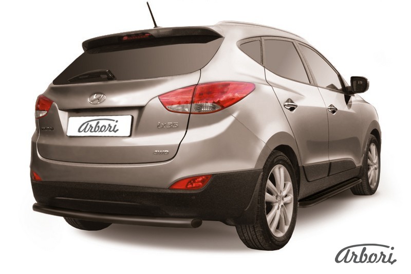 Защита заднего бампера d57 Arbori черн. для HYUNDAI ix35 2010-2015 / Хендай ИХ35
