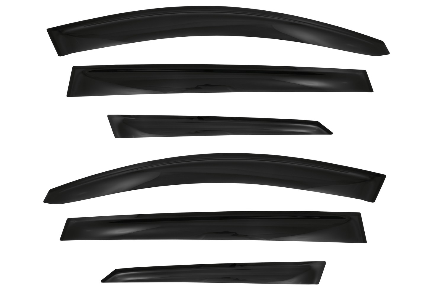 Дефлекторы боковых окон Chery Tiggo 7/7 Pro, 2020- / XCITE X-Cross 7 2024- 6ч., темный / Черри Тигго 7