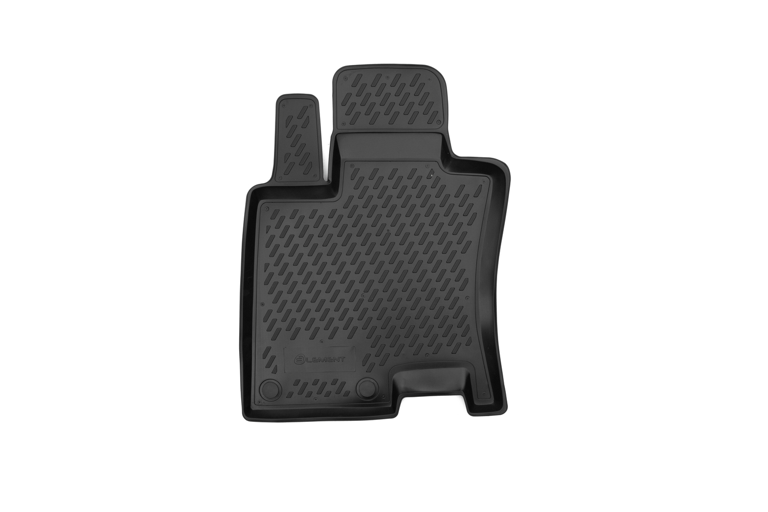 Коврик в салон 2D для NISSAN Qashqai 2007-2014 внедорожник Element передний левый, черный полиуретан / Ниссан Кашкай