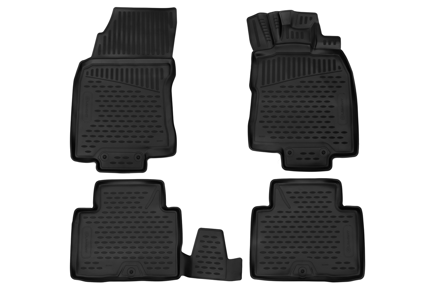 Коврики 3D в салон для NISSAN X-Trail, 2015- правый руль внедорожник, 4шт. (полиуретан) / Ниссан Х Трейл