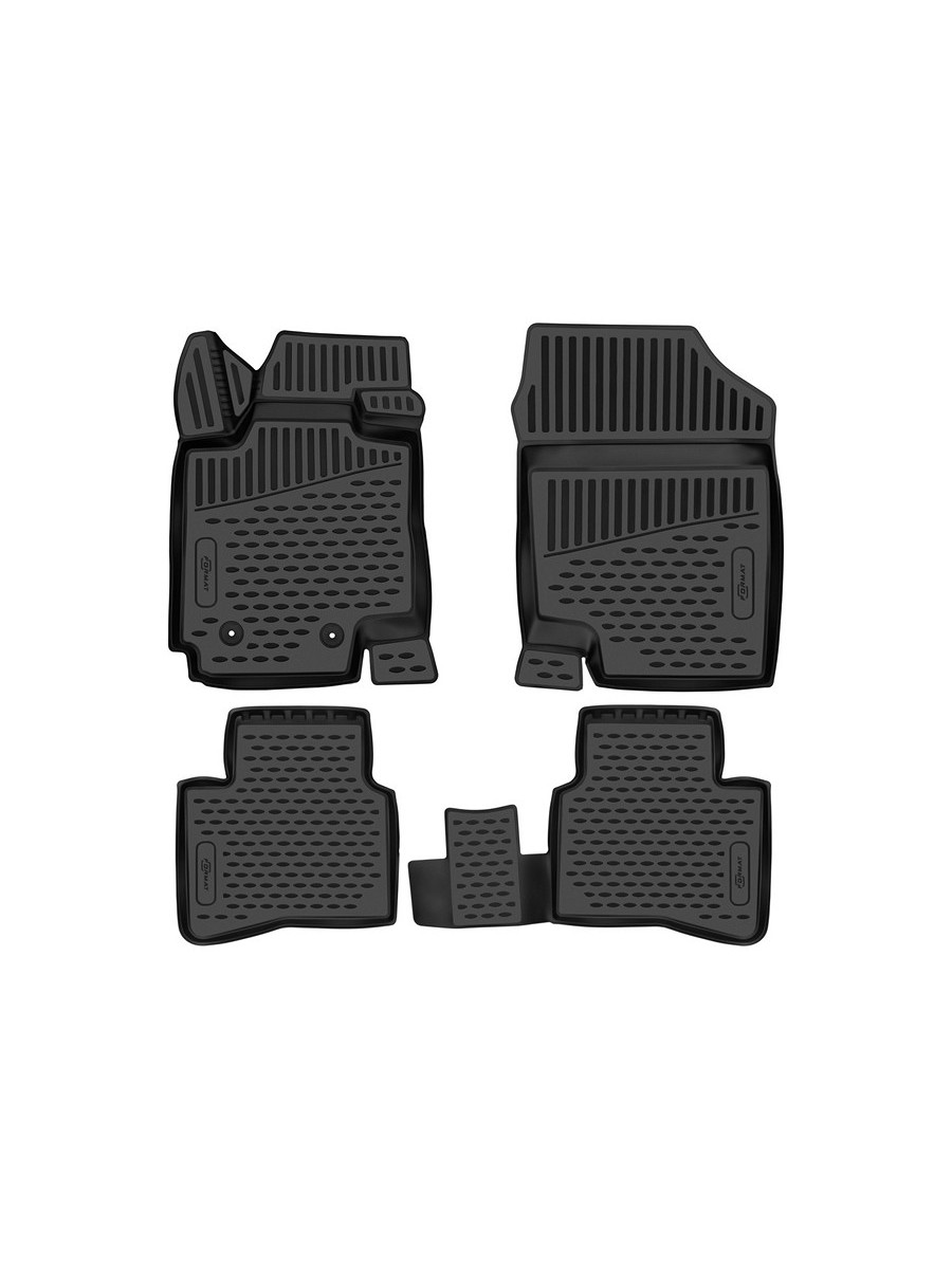 Коврики 3D в салон подходят для JAC JS4 2020-, 4шт. (ПУ, повышенная износостойкость) / Джак ДЖИЕС4
