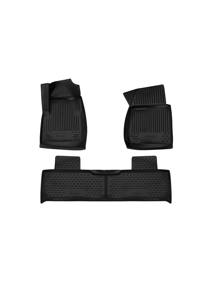 Коврики 3D в салон УАЗ Patriot Limited 3163 08/2005-2014, 3 шт. (полиуретан) / Патриот