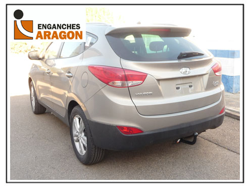 ТСУ для HYUNDAI ix35 2010-2015, Тип шара: Горизонтальный, условно-съемный (лебединая шея) (A) / Хендай ИХ35