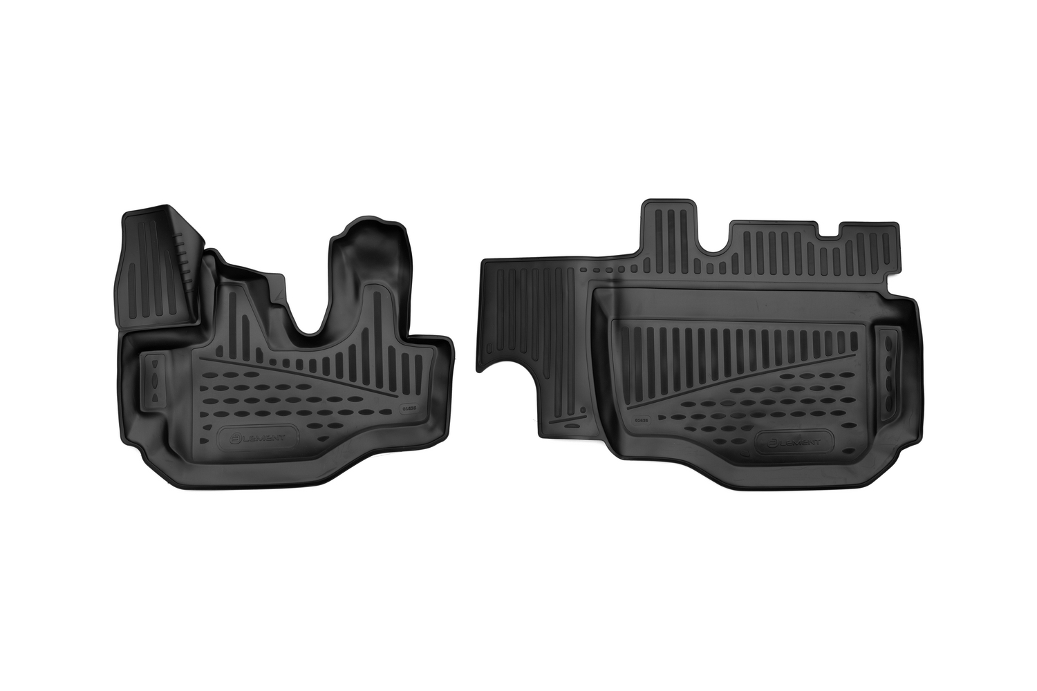 Коврики 3D в салон для HYUNDAI HD35, 01/2017-, 2,5 МКПП, 2шт. (полиуретан) / Хендай НД35