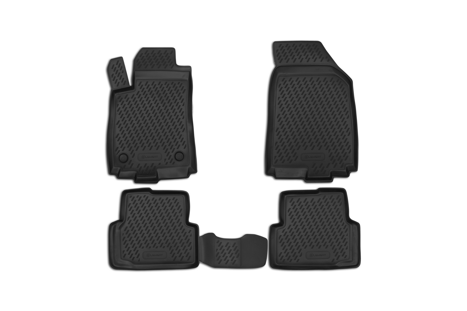 Коврики в салон для CHEVROLET Aveo (II), 2011-2020, 4 шт. (полиуретан) / Шевроле Авео