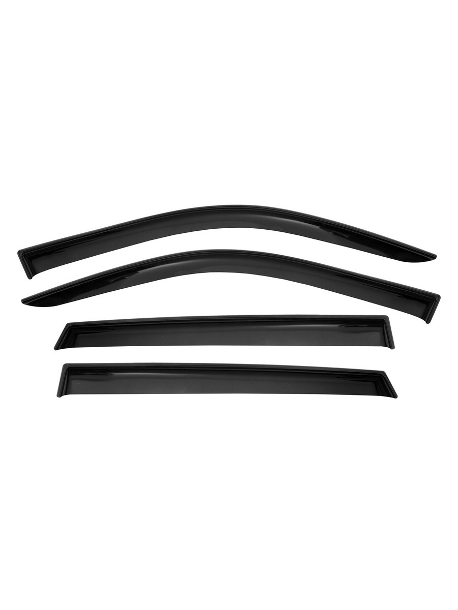 Дефлекторы окон Vinguru Toyota Rav4 2018- /кросс/накладные/скотч/комплект  4 шт./литьевой поликарбонат / Тойота Рав 4