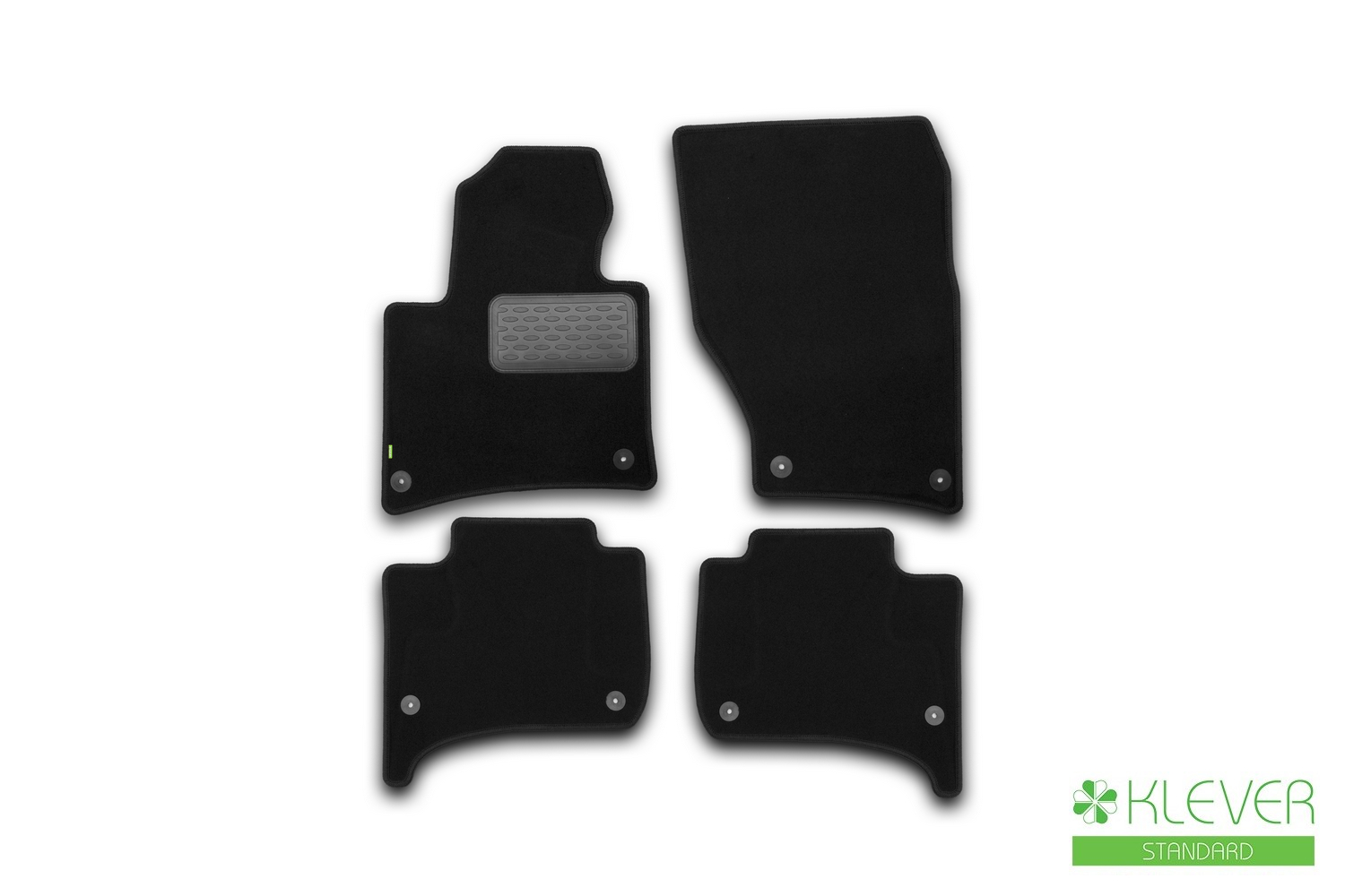 Коврики в салон Klever Standard VOLKSWAGEN Touareg 2010-2014, 2014-2018, внед., 4 шт. (текстиль) / Фольксваген Туарег